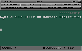 Quiz atari screenshot